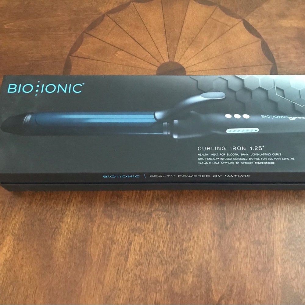 Bio Ionic Black Curling Iron 1.25"